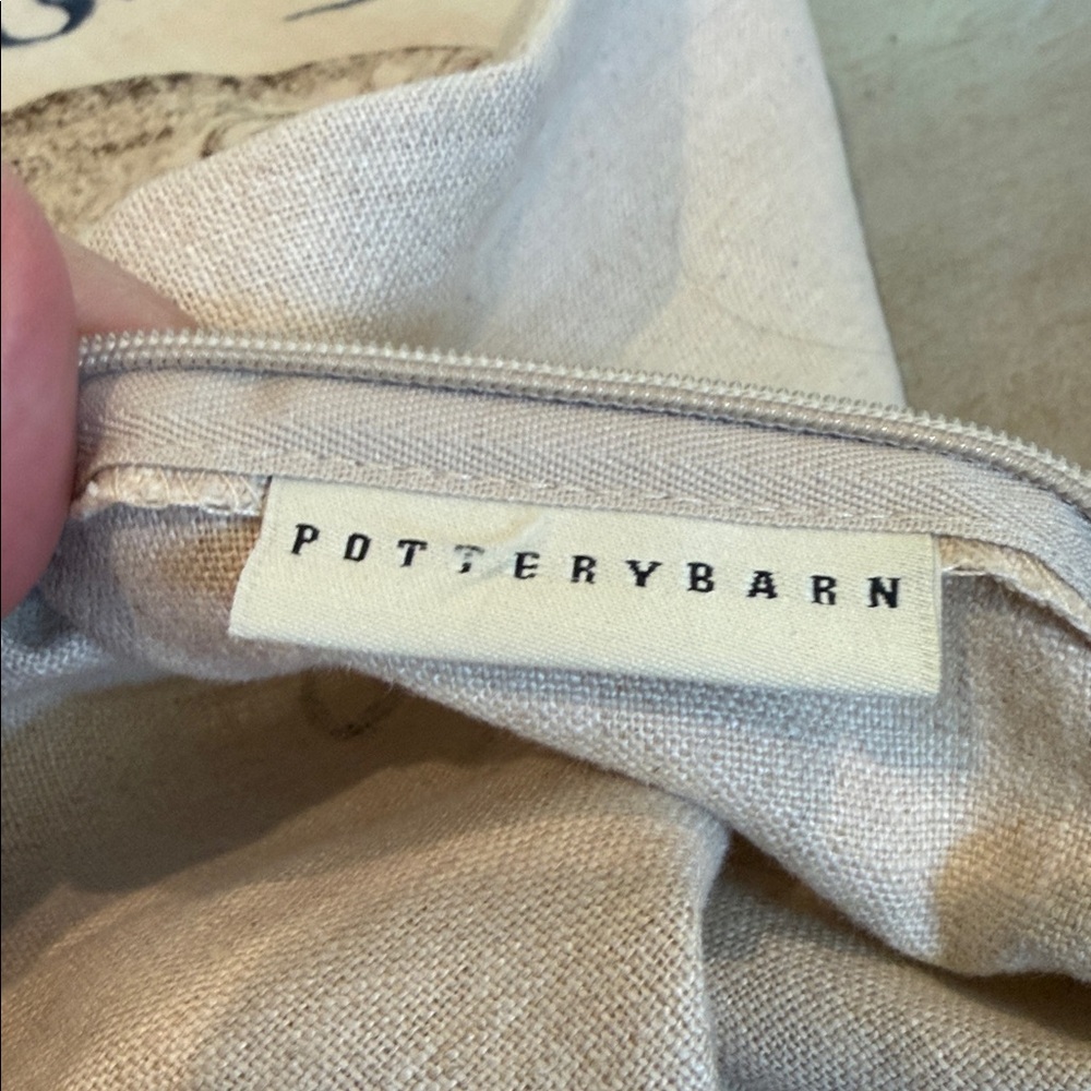 Pottery Barn Beige and Cream Pillow Cover - Picture 2 of 5